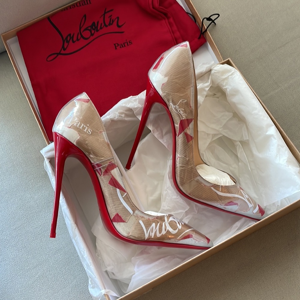 NWT ❤️Christian Louboutin❤️So Kate 120 Kraft Paper Pumps - Picture 2 of 6